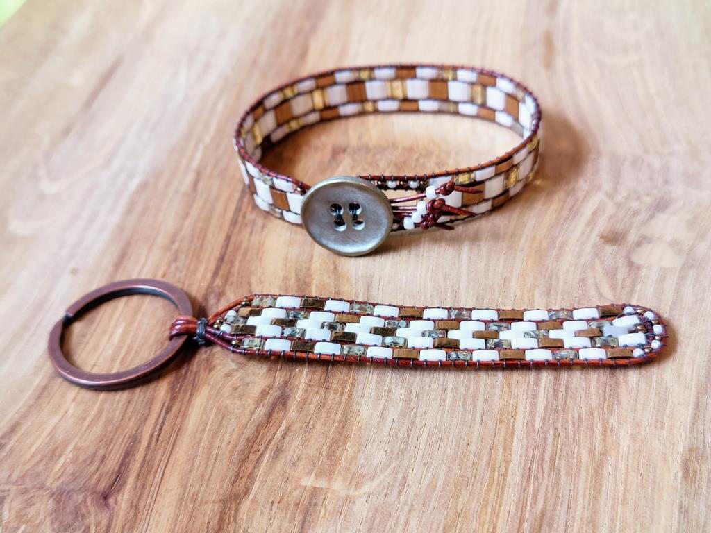 Bracelet and keychain set